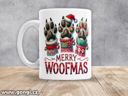 Hrnek - 0601 - Vánoce - Merry Woofmas